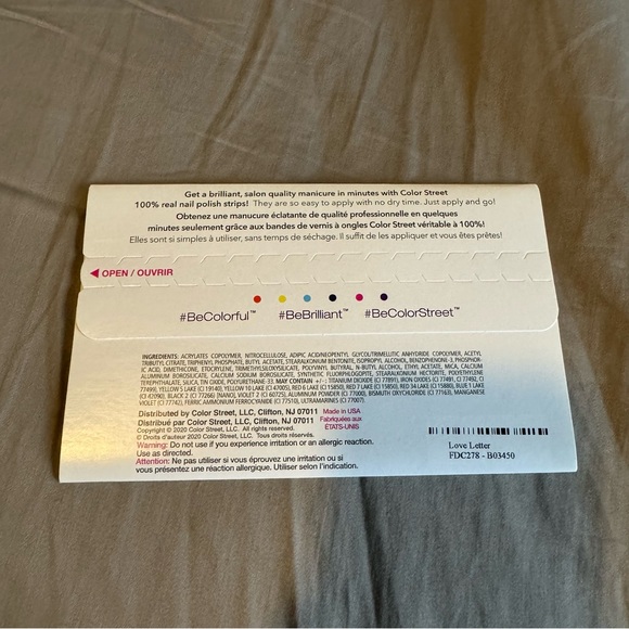 *Retired* Color Street: Love Letter | Valentine’s Day Heart Red White Sweet - Picture 4 of 15